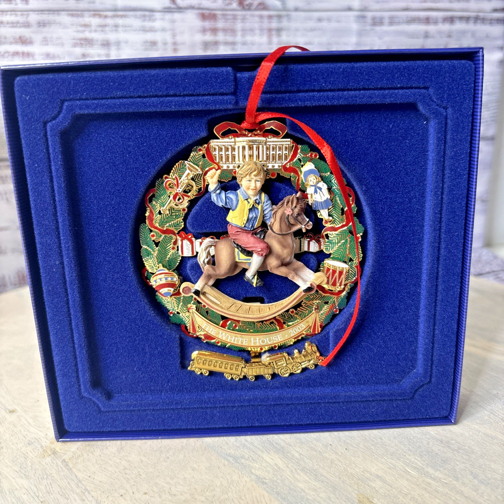 The White House Historical Association 2003 Rocking Horse Christmas Ornament